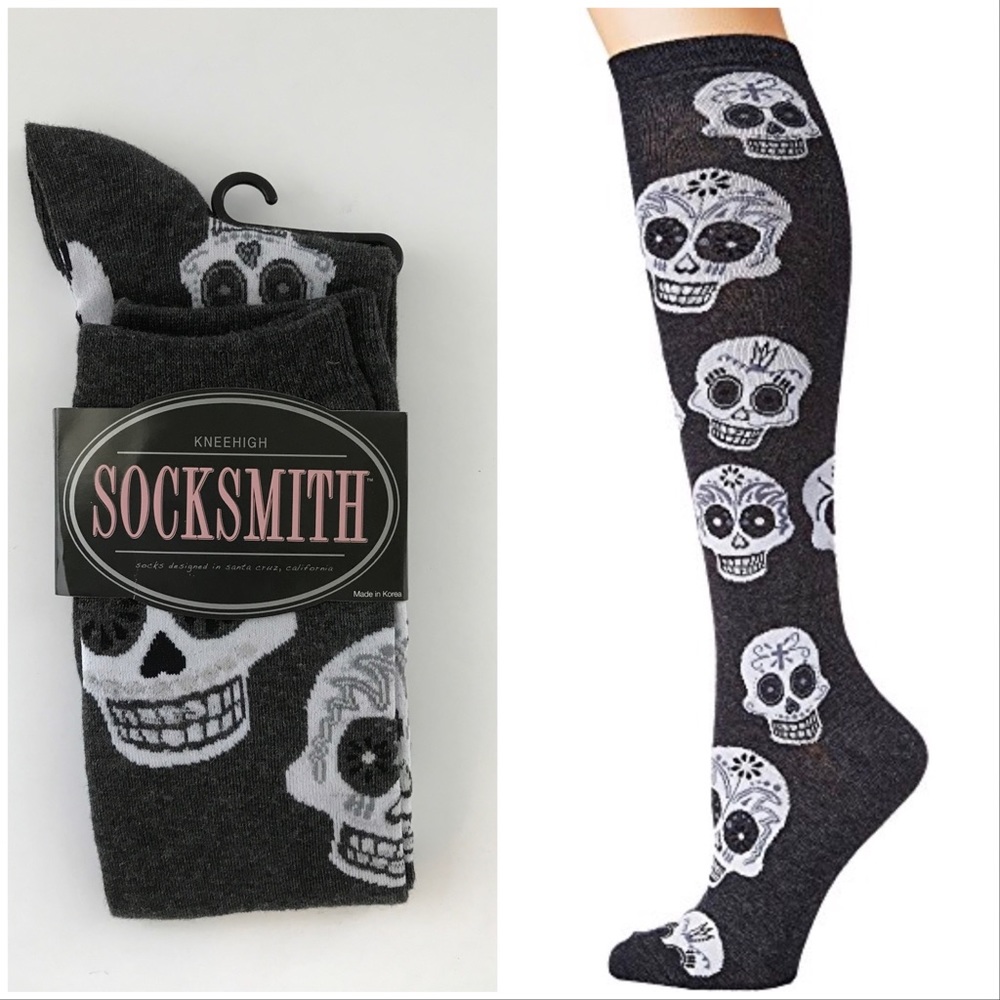 Knee high Socksmith Big Muertos Shoe Sz. 5-10.5